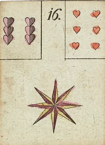 The Stars, Lenormand card from Das Spiel der Hoffnung