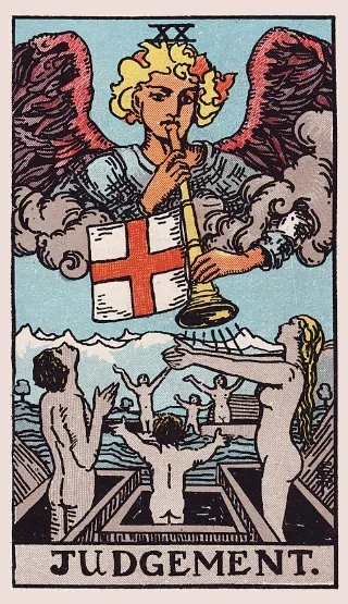 Judgement tarot card, Rider–Waite–Smith deck