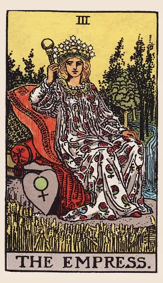 The Empress tarot card, Rider–Waite–Smith deck