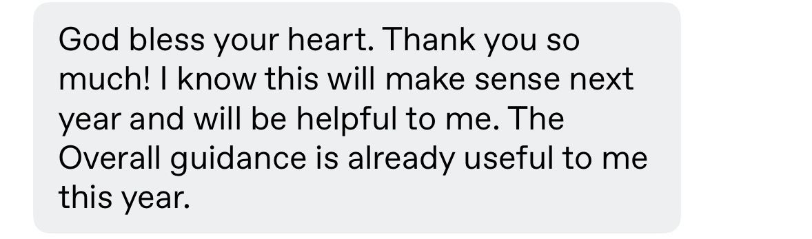 Client feedback